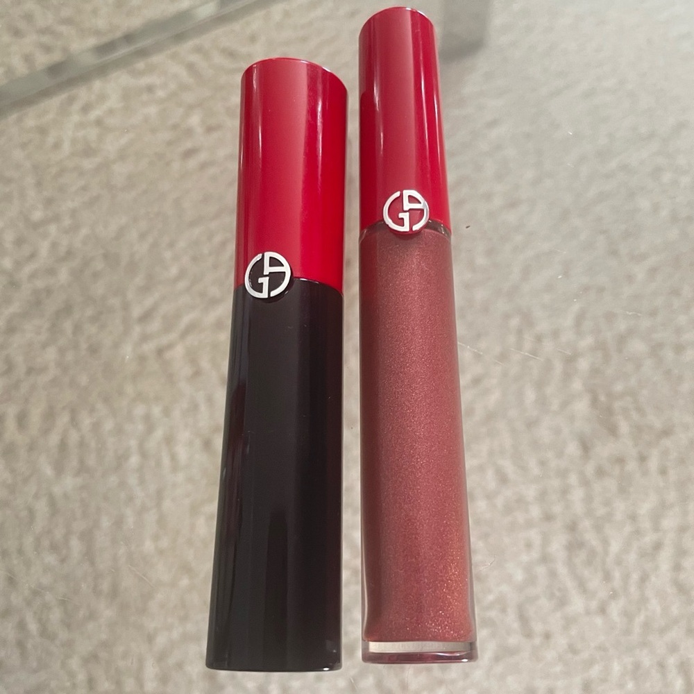 ARMANI beauty bundle ~ LIP MAESTRO VELVET LIQUID LIPSTICK & Lip Power Long Last